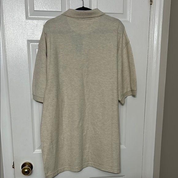 Chaps Tan Polo Shirt Classic Design Short Sleeves - Picture 6 of 11